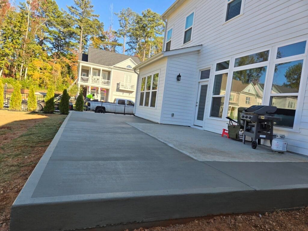 Concrete Patio shown, to model the beautiful work Rodriguez Innovation Concrete does.